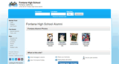 Desktop Screenshot of fontanahighschool.org